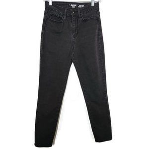 Denizen High Rise Ankle Skinny Jeans 27 x 32 Black Faded